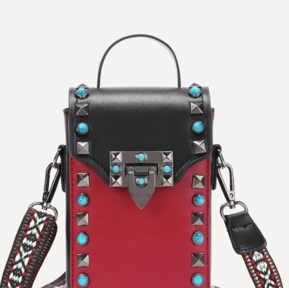 - KENZIA Rock n Roll Love Affair Crossbody Bag NWOT - Picture 5 of 5